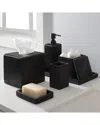 Moda At Home Fitzroy Bath Countertop 7pc Set In Black