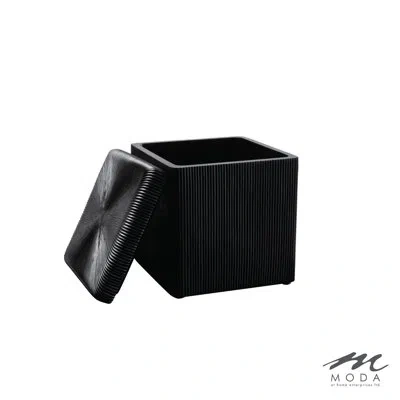 Moda At Home Fitzroy Bathroom Storage Container In Black