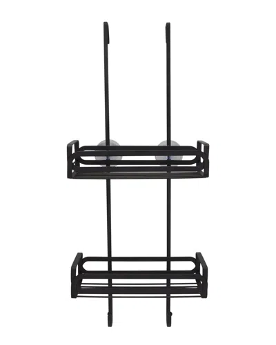 Moda At Home Granton Over-the-door Shower Caddy In Black