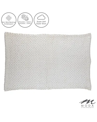 Moda At Home Interlink Bath Mat In White
