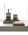Moda At Home Kenora Bath Coutertop 4pc Set In Grey