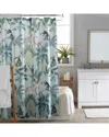 Moda At Home Lampang 3pc Shower Curtain Set With 12 Shower Hooks In Multi