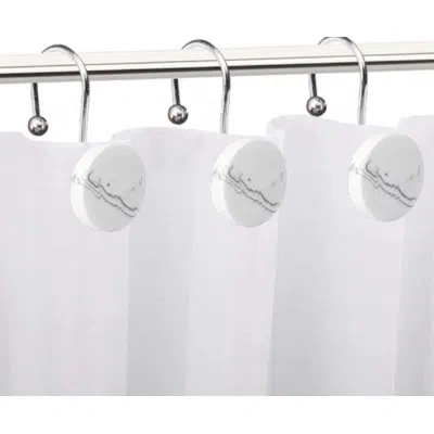 Moda At Home Michaelangelo Metal Shower Curtain Hook In Black