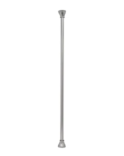 Moda At Home Monroe 42-72in Decorative Tension Rod In Gray