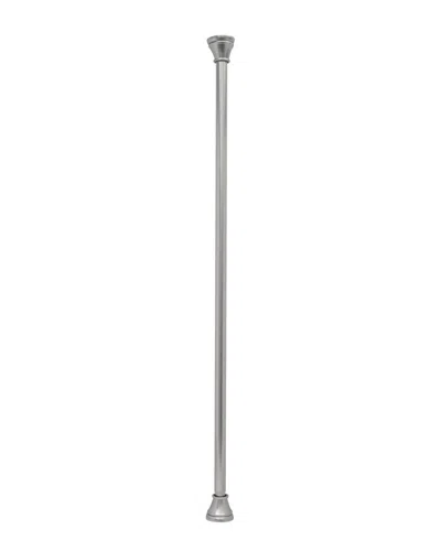 Moda At Home Monroe Decorative Tension Rod In Gray