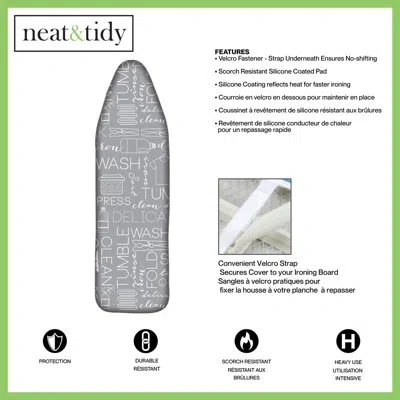 Moda At Home N&t Ironing Board Cover In Gray