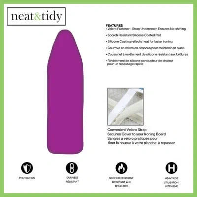 Moda At Home N&t Ironing Board Cover In Purple