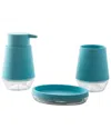 Moda At Home Oslo Bath Coutertop 3pc Set In Blue