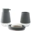 Moda At Home Oslo Bath Coutertop 3pc Set In Grey