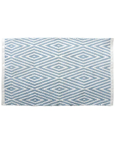 Moda At Home Oxford Bath Mat In Blue