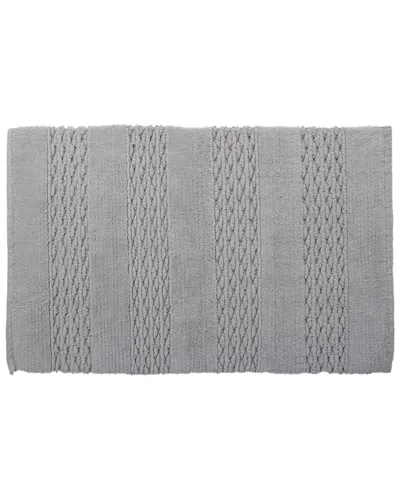 Moda At Home Regal Bath Mat In Gray