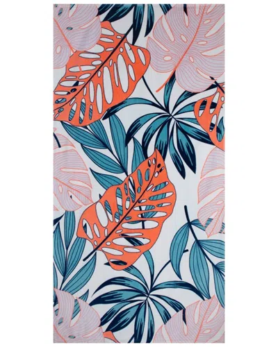 MODA AT HOME MODA AT HOME SET OF 2 PALM MEDLEY VELOUR BEACH TOWELS