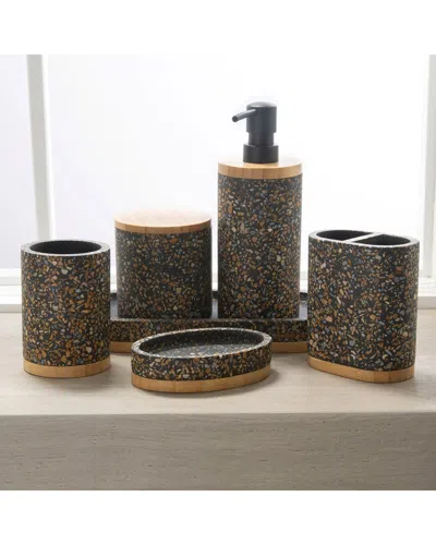 Moda At Home Soren 6 Piece Bath Coutertop Set In Gray