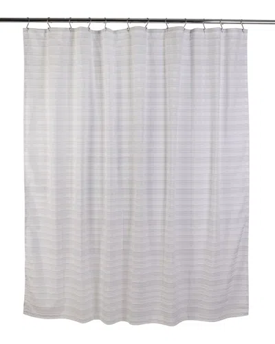 Moda At Home Trafalgar Shower Curtain Set In White