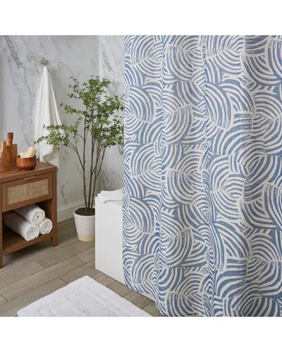 Moda At Home Zen Garden Shower Curtain Set In Blue