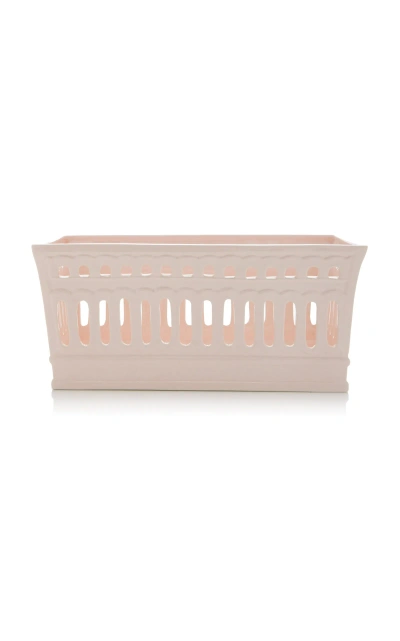 Moda Domus Balconata Creamware Centrepiece In Pink