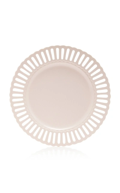 Moda Domus Balconata Creamware Charger Plate In Neutral
