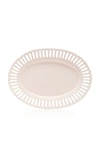 Moda Domus Balconata Creamware Serving Tray In Pink