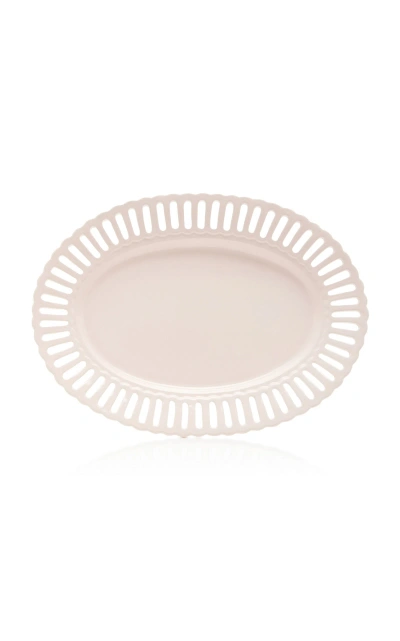 Moda Domus Balconata Creamware Serving Tray In Neutral