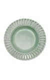 Moda Domus Balconata Creamware Soup Plate In Green