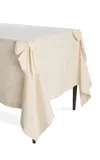 Moda Domus Bow-detailed Cotton Tablecloth In White
