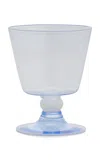 Moda Domus Footed Water Glass In Blue