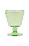 Moda Domus Footed Water Glass In Yellow,pink