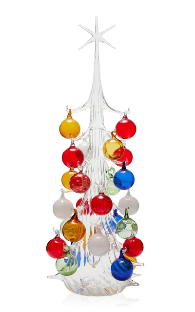 Moda Domus Handmade Large Glass Christmas Tree In Multi