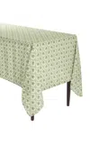 Moda Domus Lily Of The Valley Printed Linen Tablecloth In Green