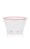 Moda Domus Murano Glass Bowl In Pink