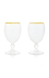 Moda Domus Nucleo Set-of-two Water Glasses In Yellow