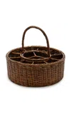 Moda Domus Rattan Wine Carrier In Brown