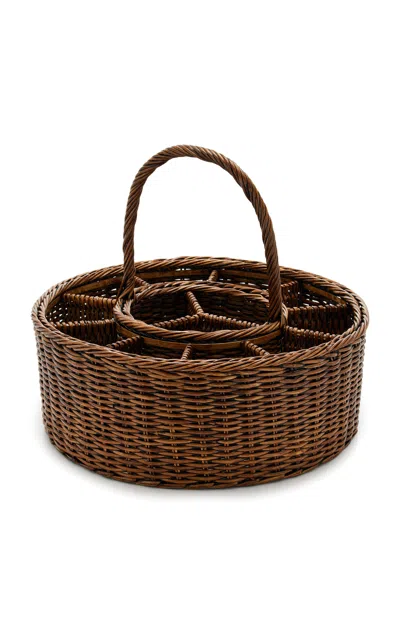 Moda Domus Rattan Wine Carrier In Brown