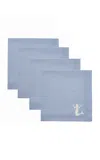 Moda Domus Riviera Set-of-four Cotton Napkins In Multi