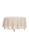 Moda Domus Round Linen Tablecloth In Ivory