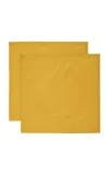 Moda Domus Set-of-two Burano Napkins In Gold