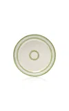 Moda Domus Set-of-two Leaf-painted Creamware Dessert Plates