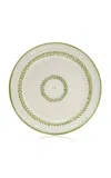 Moda Domus Set-of-two Leaf-painted Creamware Dinner Plates