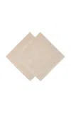 Moda Domus Set-of-two Linen Napkins In Ivory