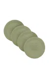 Moda Domus - Set-of-four Linen Coasters - Green