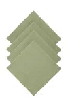 Moda Domus - Set-of-four Linen Dinner Napkins - Green