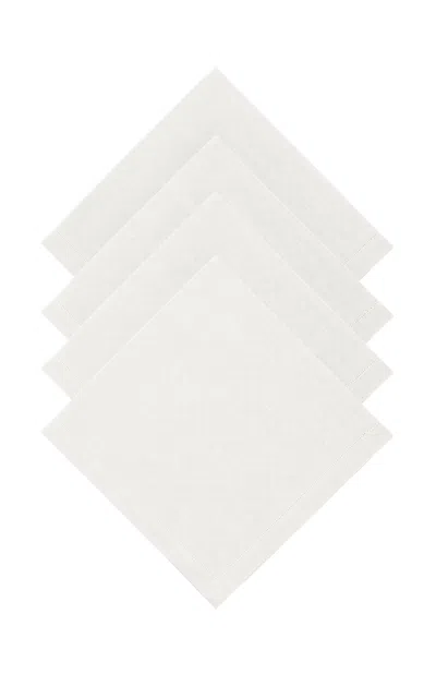 Moda Domus - Set-of-four Linen Dinner Napkins - Off-white