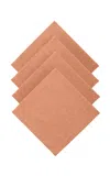 Moda Domus - Set-of-four Linen Dinner Napkins - Orange