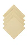 Moda Domus - Set-of-four Linen Dinner Napkins - Yellow In Neutral