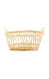 Moda Domus Small Raffia Basket In Neutral