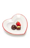 Moda Domus Trompe L'oeil Ceramic Heart Dish In Multi
