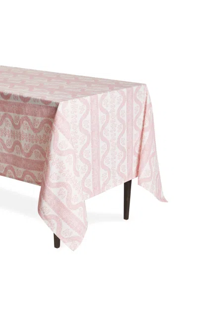 Moda Domus X Sister Parrish Dolly Linen Tablecloth In Brown