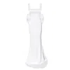 Moda Glam Women's Angelina Oversized Bow Gown- White In White
