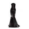 Moda Glam Women's Black Valentina Strapless Corset Gown With Stole In Black