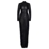 Moda Glam Women's Mirage Sheer Ruched Dress-black